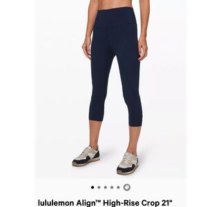 NWT lululemon Align HR crop 21”